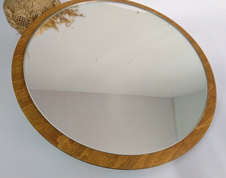 Round Wall Mirror Сircle Mirror Boho Vanity Mirror Etsy