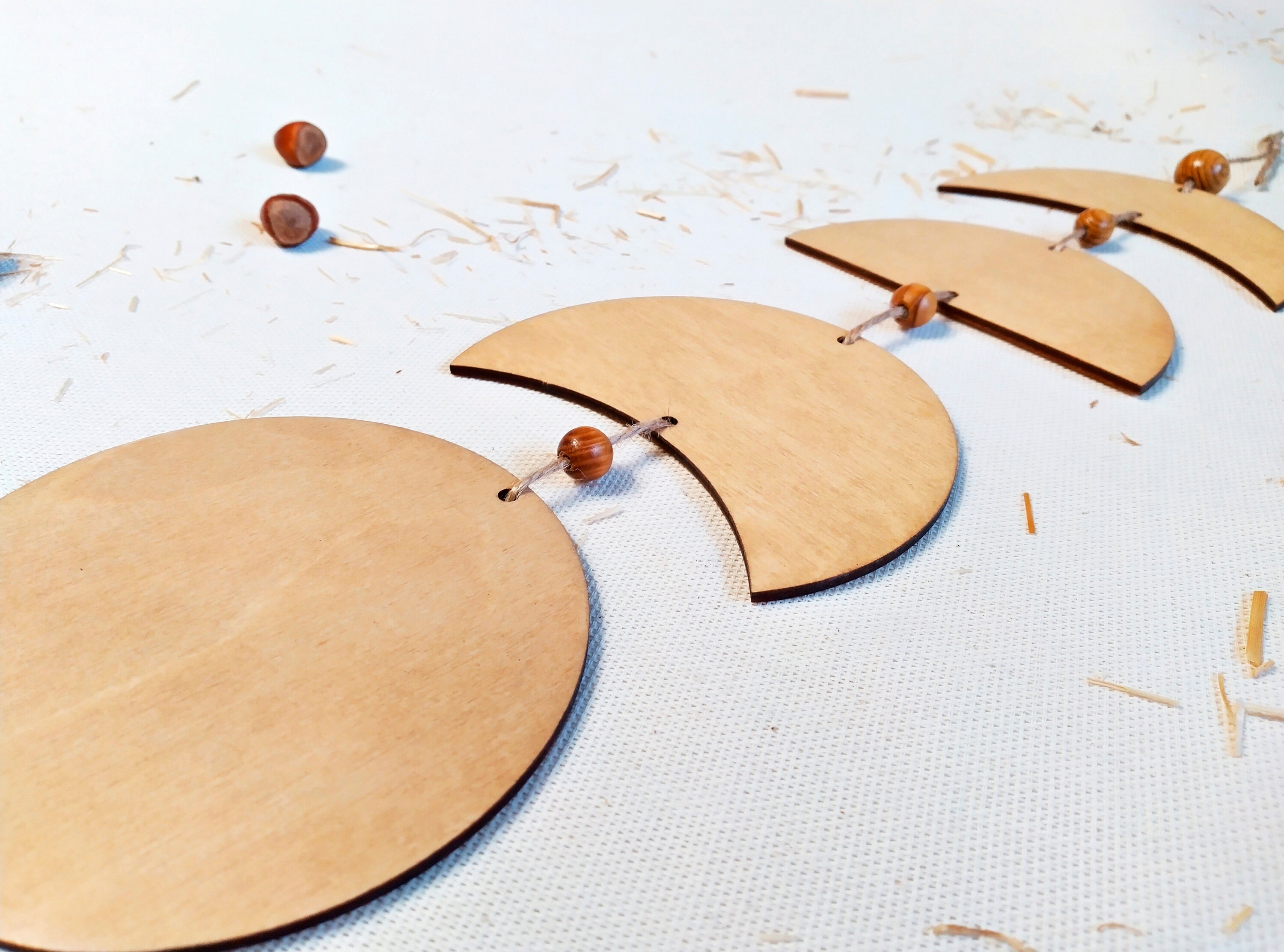 Decoración de la pared del dormitorio sobre la fase de la luna | Etsy