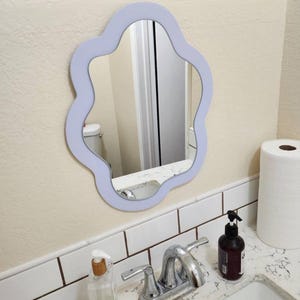 Roman Gold Irregular Mirror – Living Room Wall Decor Accent Periwinkle