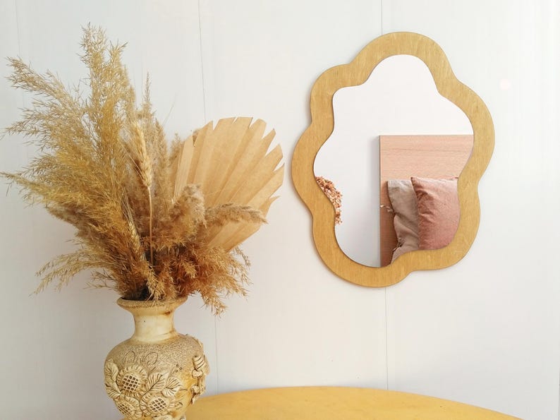 Roman Gold Irregular Mirror – Living Room Wall Decor Accent image 11