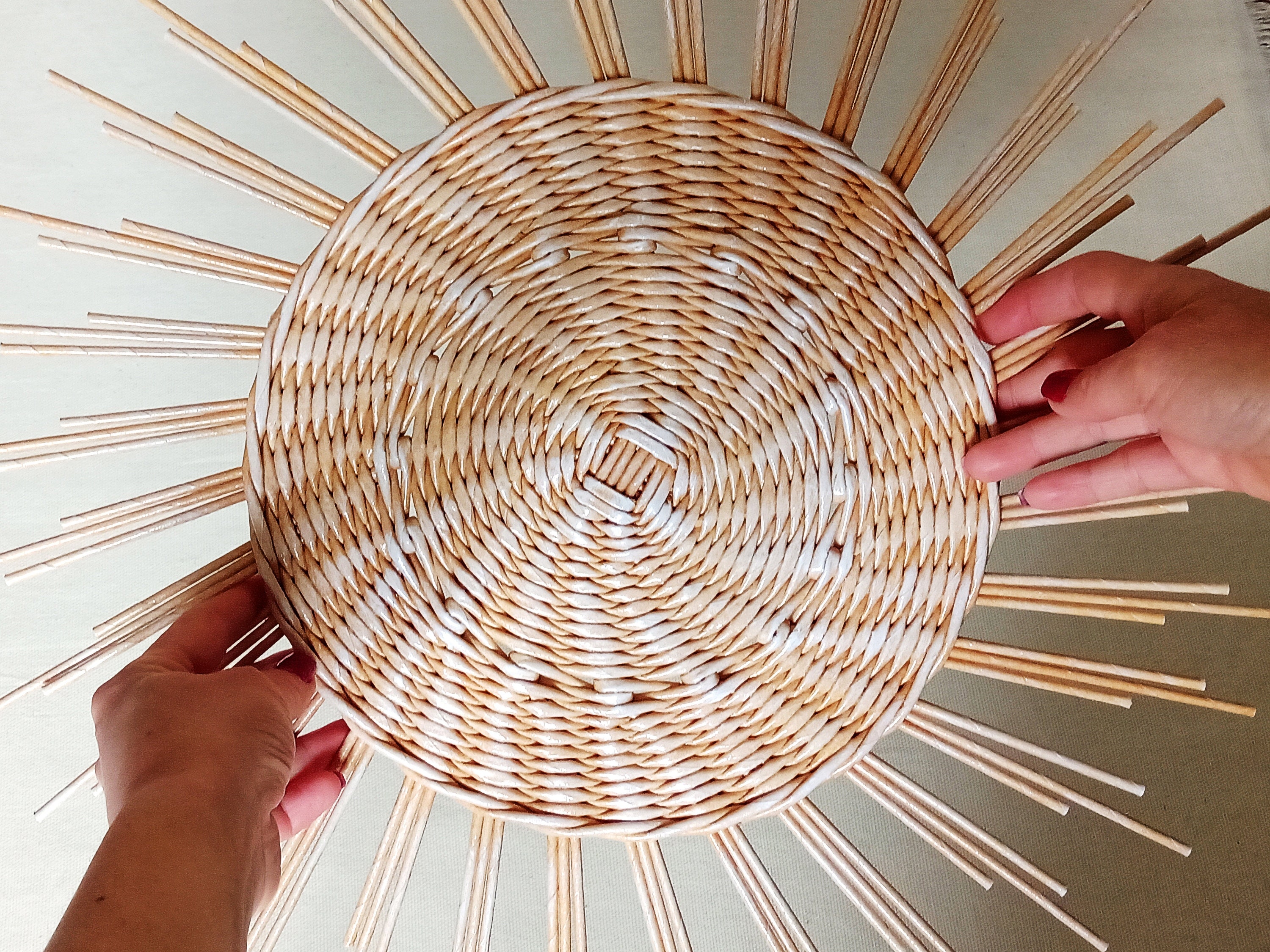 Sun Wall Decor Large Wall Basket Wicker Wall Sun African Etsy