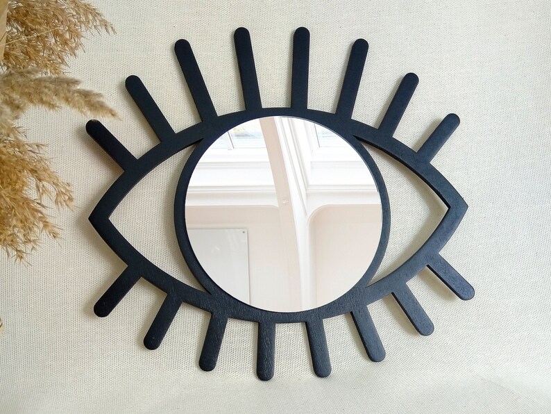 Evil Eye Mirror Wall Decor All Seeing Eye With Small Round Etsy