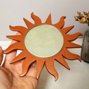 太陽と月の装飾、月の顔、木製の太陽の顔、木製の太陽と月の壁アート