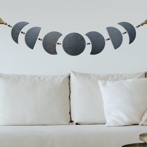 Moon Phase Wall Hanging Etsy