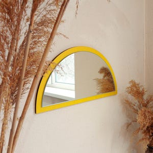Celestial Decor Half Moon Mirror, Half Moon Wall Hanging, Boho Moon ...