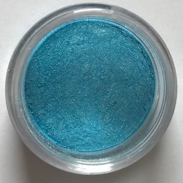 Organic Eyeshadow Mermaid Aqua Shimmer Mineral Eye Shadow, Aqua Eyeshadow, Organic Eyeshadow, Long Lasting, Highly Pigmented, Great Gift