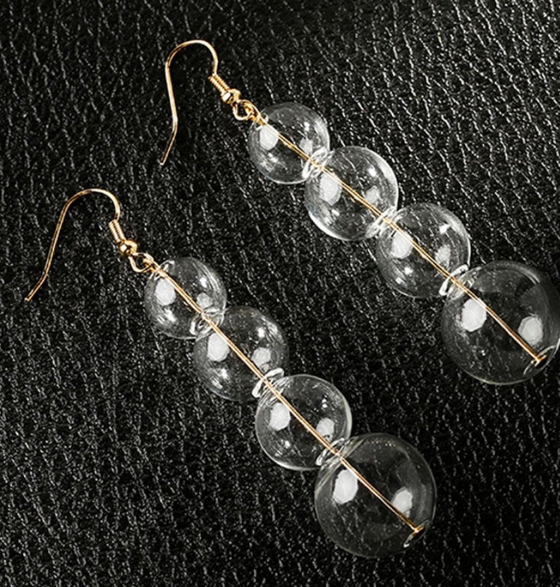 Glass Ball Earrings Handmade Earrings Jewelry Art Earrings Etsy UK