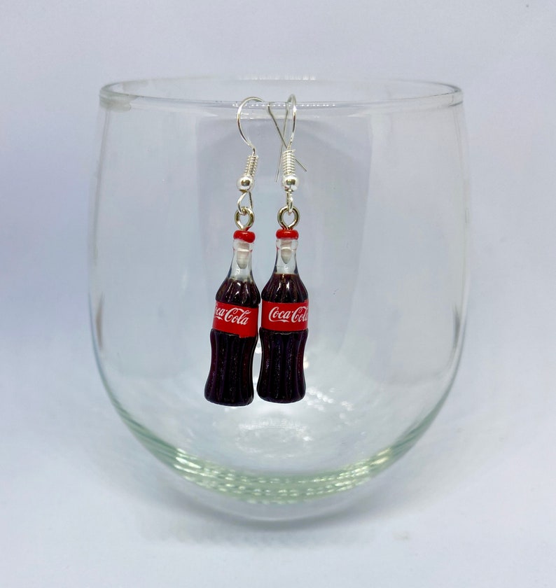 Coke Bottle Earrings Coca Cola Earrings Earring Art Etsy