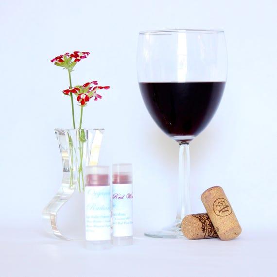 Organic Lip Balm Red Wine Flavor Flavor Etsy