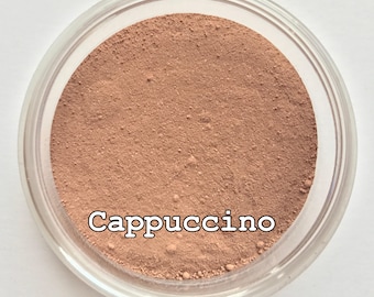 CAPPUCCINO MINERAL FOUNDATION Organic Foundation, Powder Foundation, Long Lasting Foundation, Natural Foundation, Makeup, Age Defying