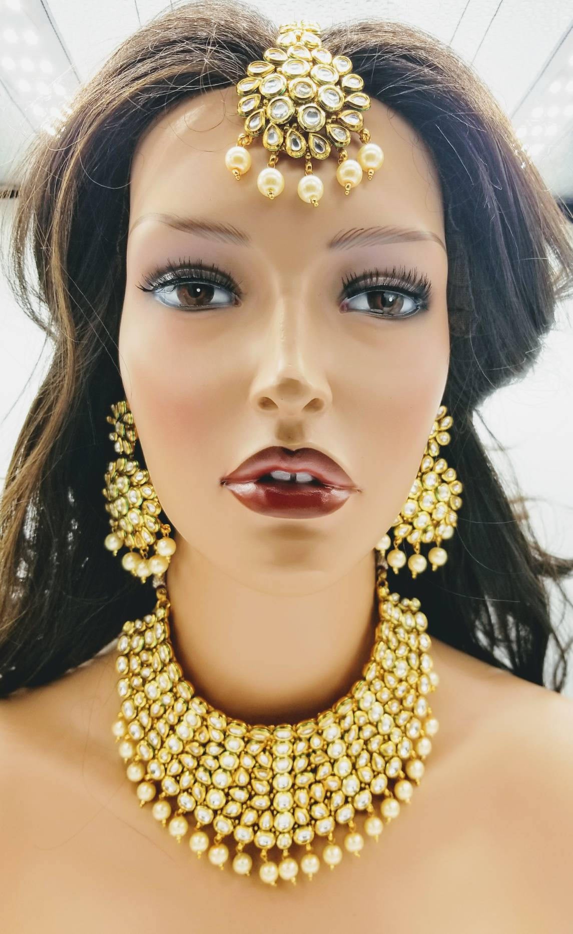 polki kundan set