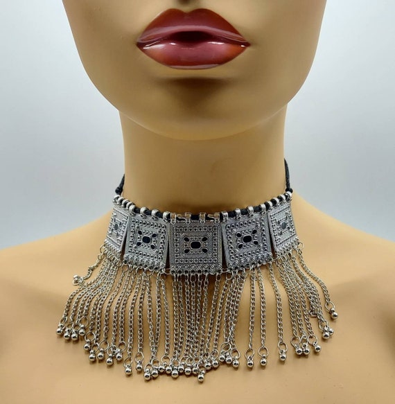 Oxidized Silver Large Tribal Pedants Oxidized Silver Large Tribal Pedants