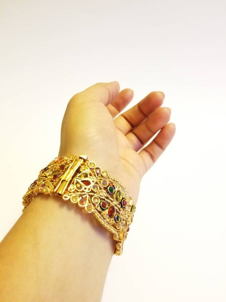 Indian Kada/indian Cuff Bracelet/bangle/hinged Bracelet With Etsy