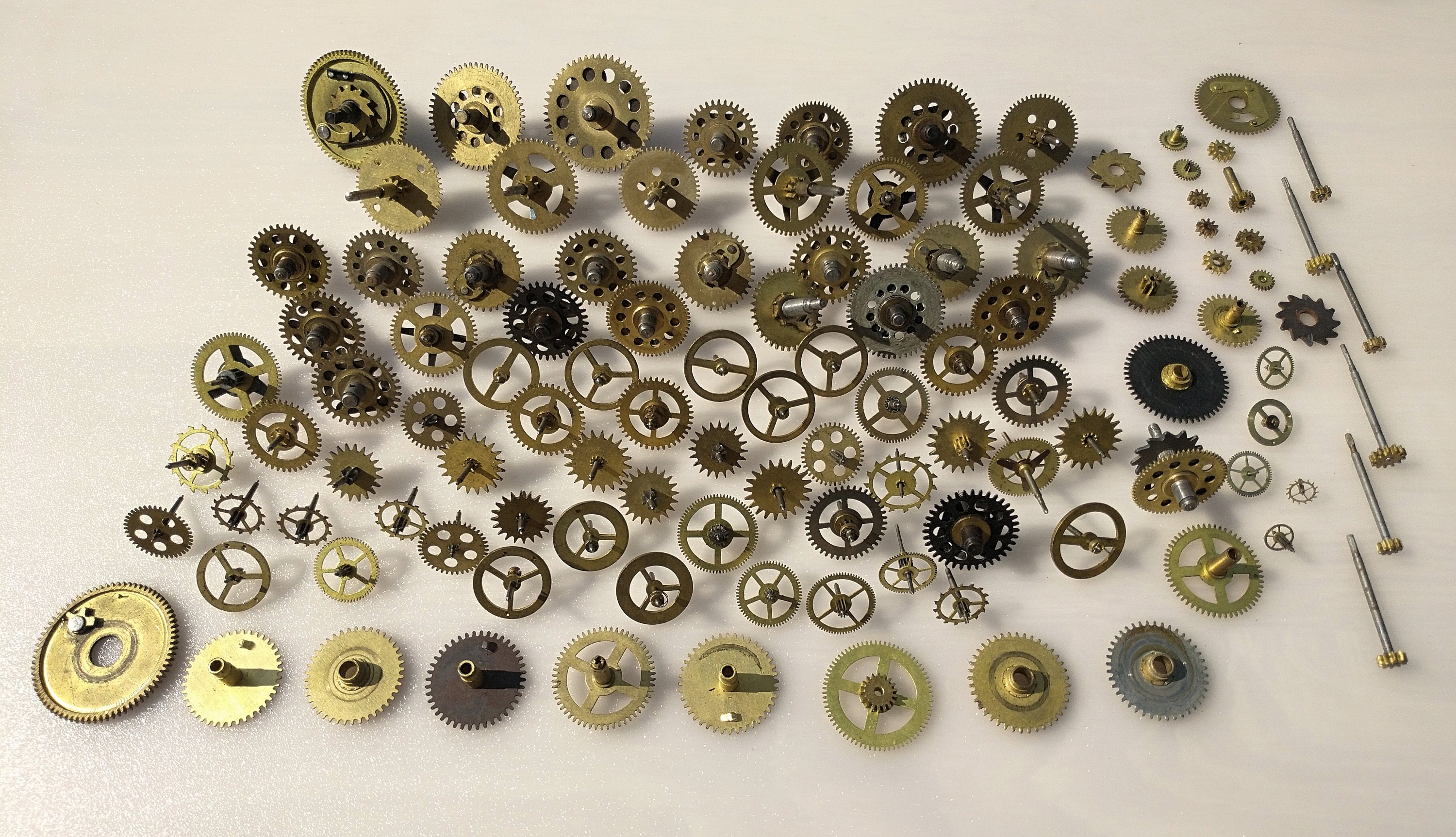 Brass Gears Clock Gears Clock Parts Clock Mechanism Gears Etsy