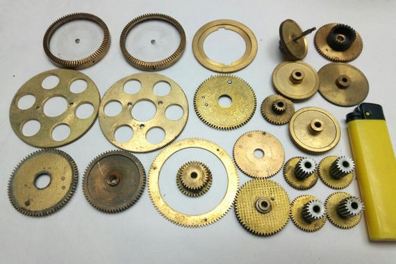 Clock Gears Clock Parts Rusty Metal Gears Steampunk Gears Assorted Gears Washers