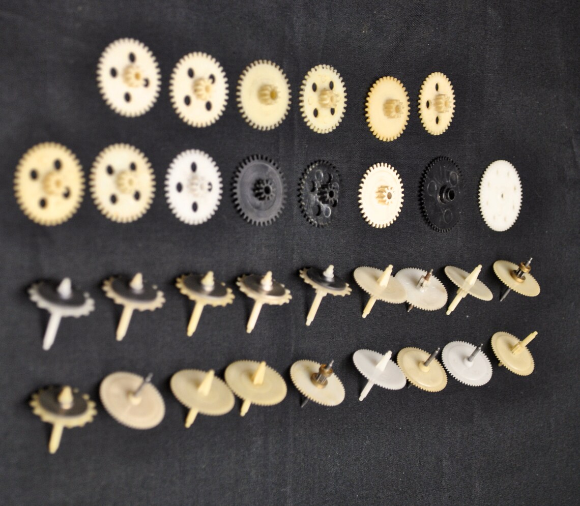 Clock gears Set of plastic gears Etsy
