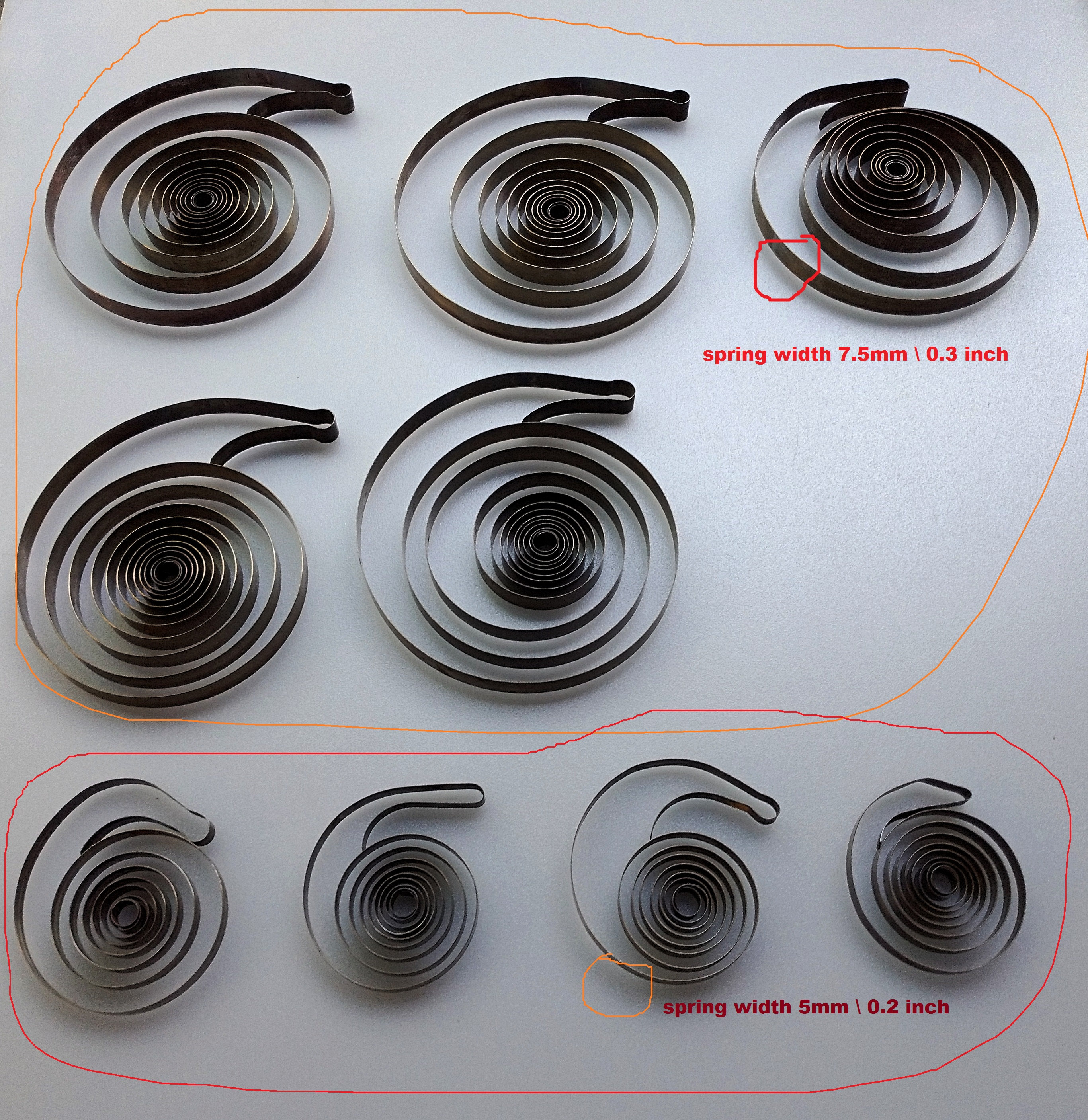 Clock springs set Etsy