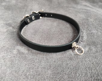 Very Slim O Ring Collar - Vegan Friendly, Choice of Colours