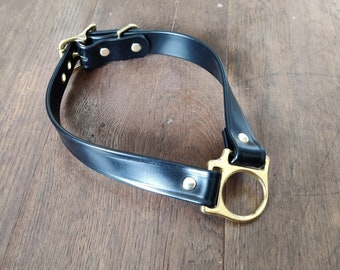 V Shape O Ring Drop Collar: 20+ Colour Strap Choice, Vegan Friendly, Halter Square