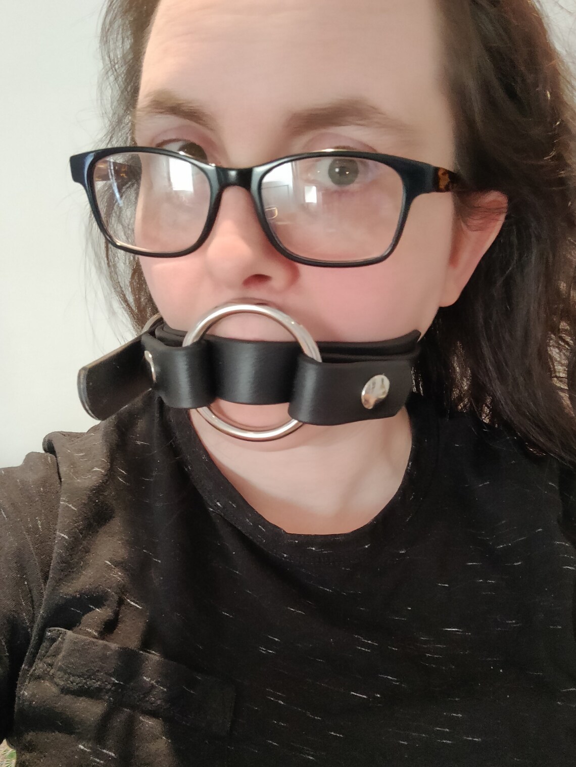 Combination Mouth Gag Drool Gag Thigh Strap on Harness: - Etsy
