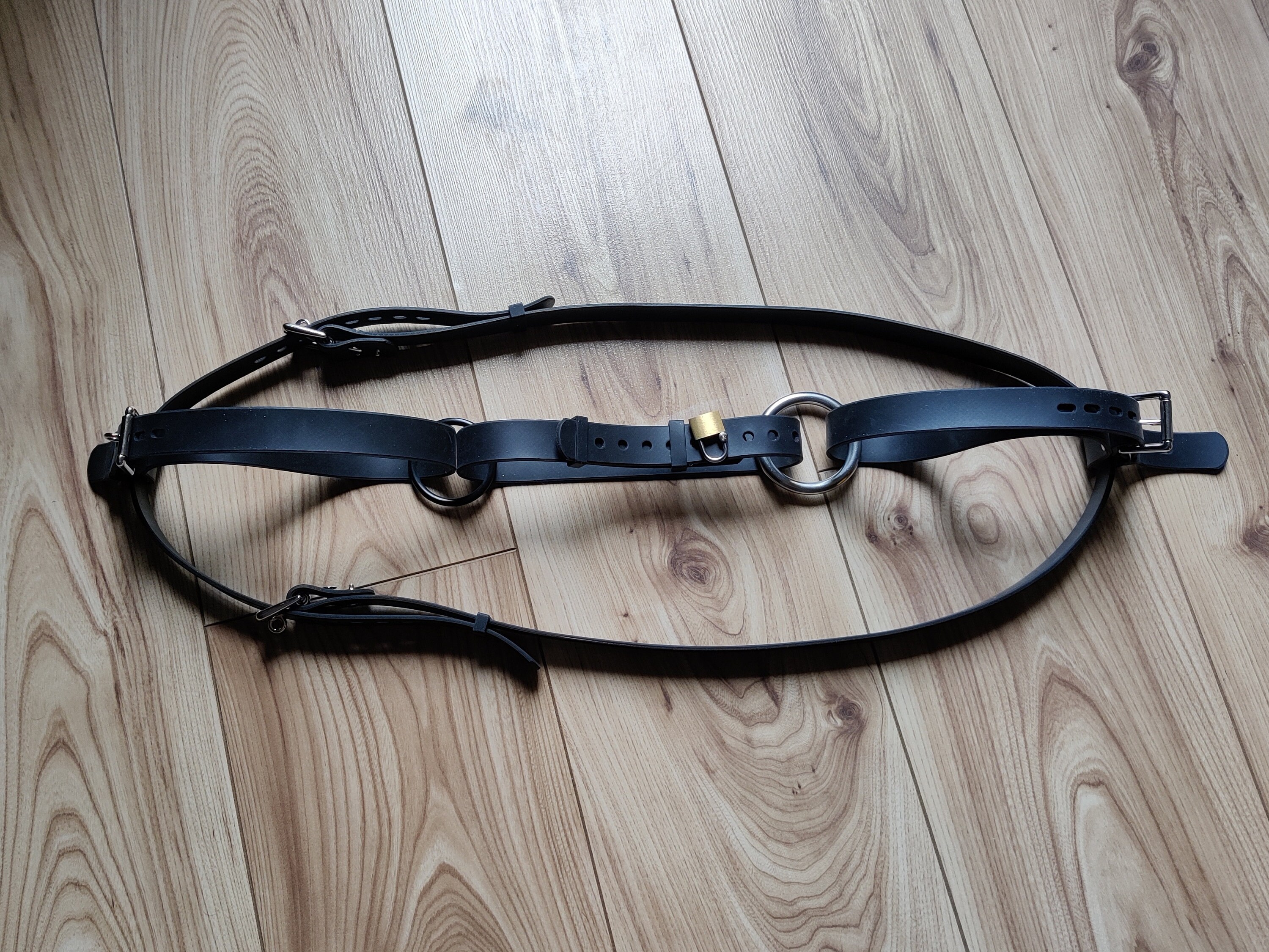 Verschluss Tunnel Plug Harness Gummi Veganes Leder Etsy