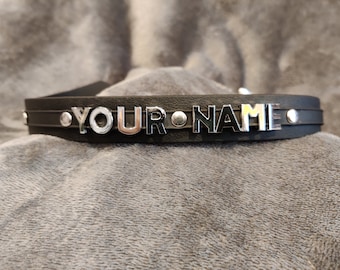 Personalised Letter Collar: Vegan Friendly
