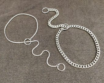 Stainless Steel or Brass Slip Chain, Hypoallergenic, Choice of Finishes