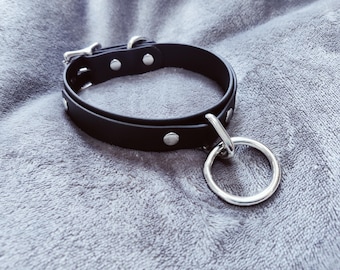 Slim Two Layer Collar: Vegan Friendly, Allergy Friendly, Choice of Straps