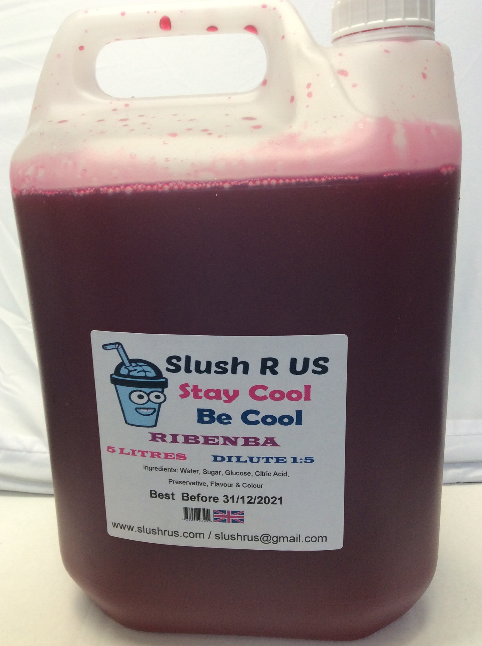 4 x 5 litre Slush Puppie Syrup Assorted Flavoured Etsy