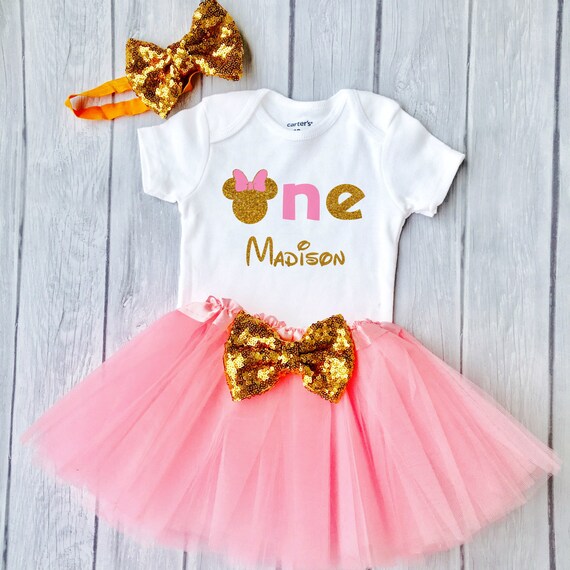minnie mouse birthday onesie