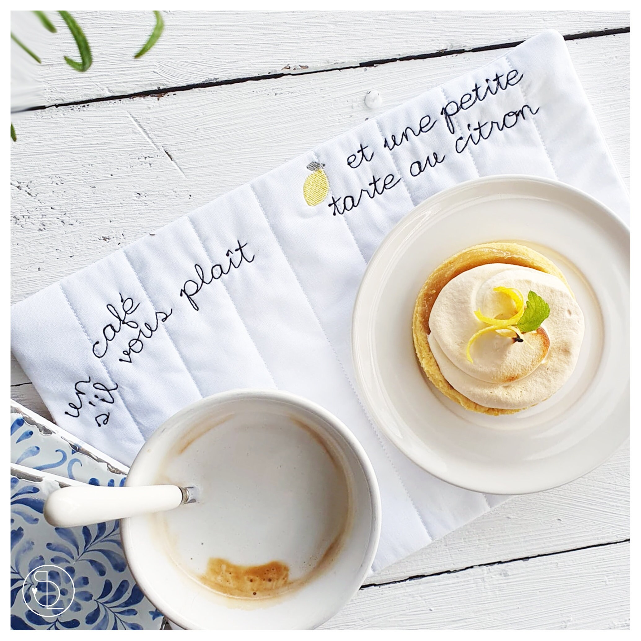 Tarte au citron mug rug