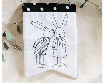 L’amour du lapin doodle, 10x10