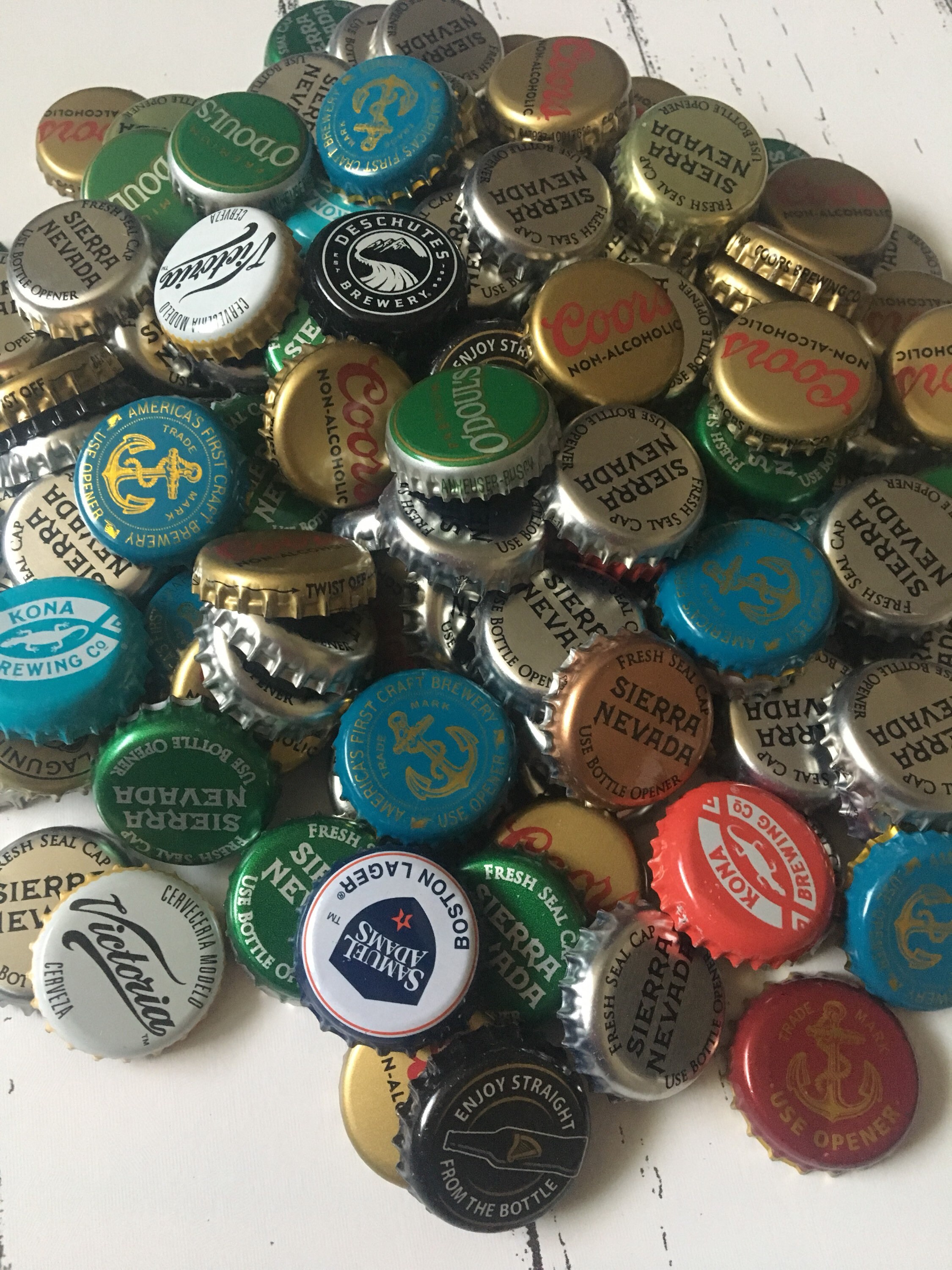 50 Assorted Bottle Caps Bulk Beer Caps Beer Bottle Caps Etsy