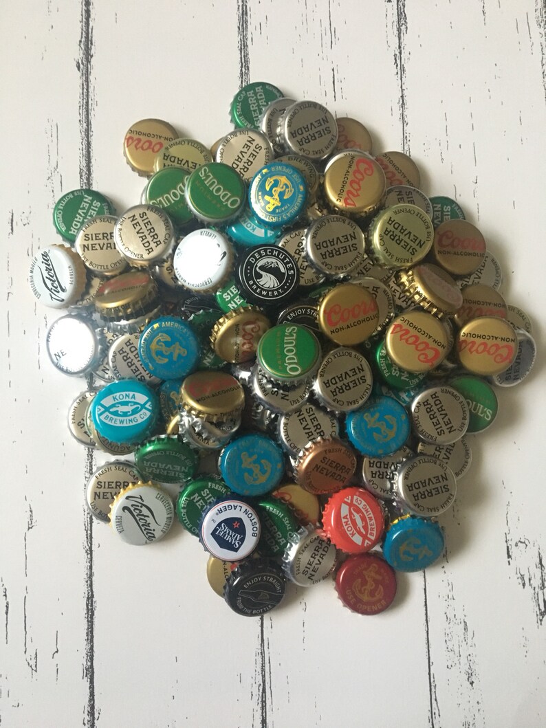 50 Assorted Bottle Caps Bulk Beer Caps Beer Bottle Caps Etsy