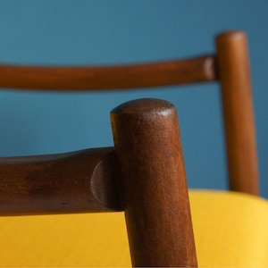 Vintage Armchair from Mid Century, Mustard, Restored image 6