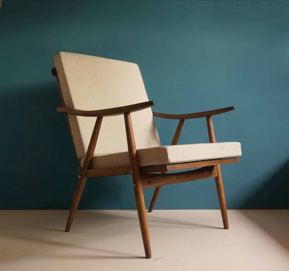 Vintage Armchair TON From Mid Century Restored Etsy UK