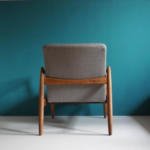 Vintage Sessel von Mid Century entworfen von Edmund Homa, restauriert Bild 3