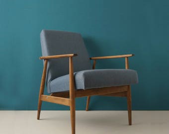 Fauteuil vintage du milieu du siècle, restauré