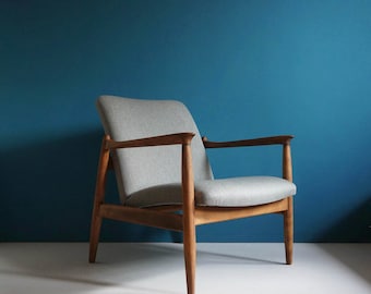 Fauteuil vintage Mid Century conçu par Edmund Homa, restauré