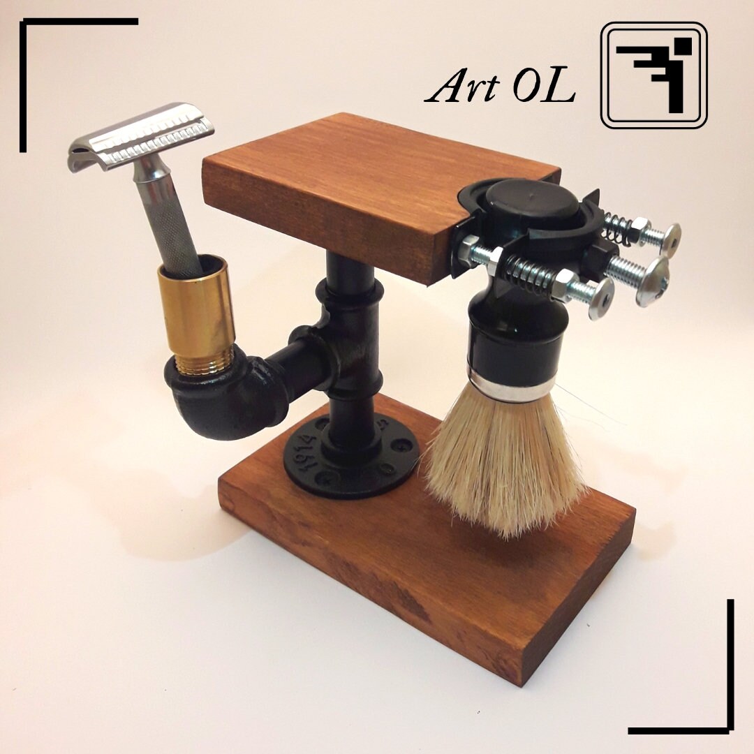 Safety Razor Stand and Brush Holder Etsy