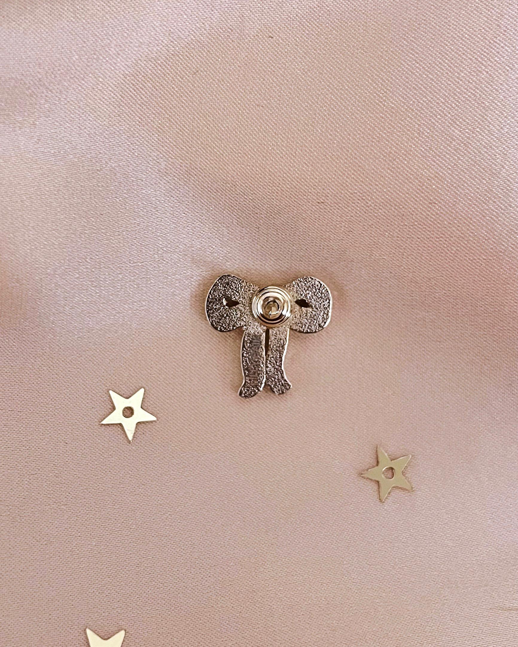 Papillon Ribbon Reverie Mini Metallic Bow Pin (gold), Dainty Tiny 0.5 In. Board Filler ...