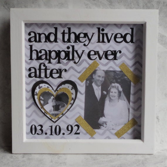 Custom Disney Wedding Anniversary Frame Disney Parks Etsy