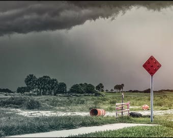 Limited edition, fine art print, giclee print, color photography, landscape photograph, nature photography, florida storm, summer, weather