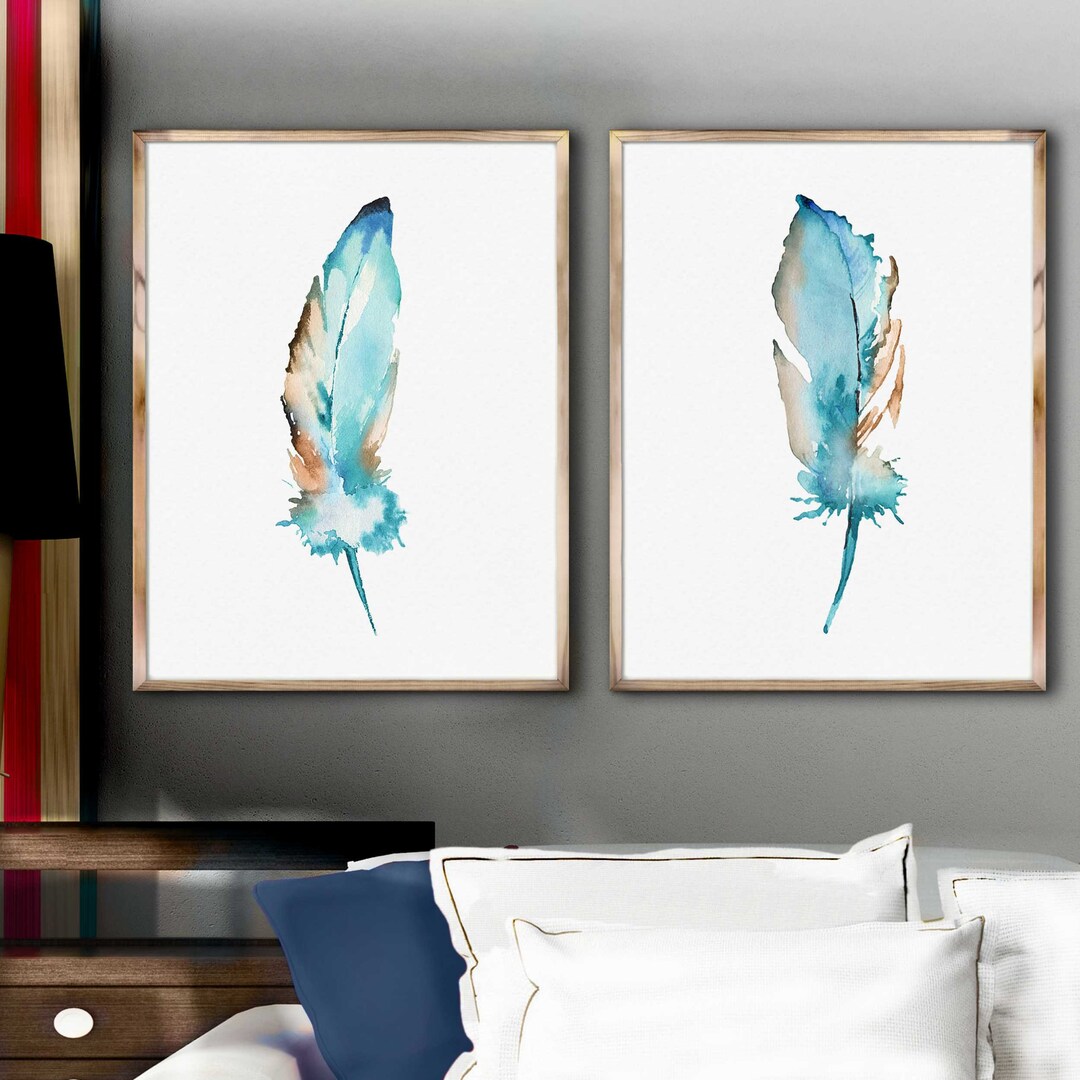 Feather Print 2Pc Set main image 1