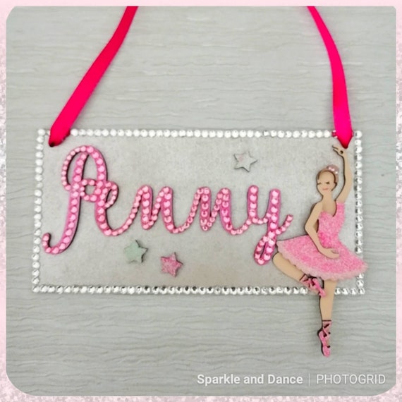 Mdf Personalised Gymnastic Name Plaque Dancer wood blanks ready to paint shapes