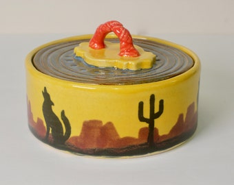Ceramic tortilla keeper.
