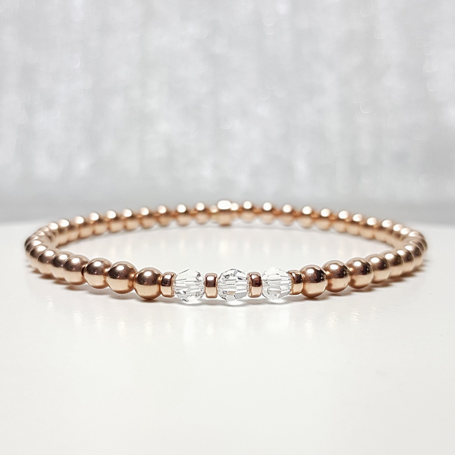 Bracelet De pierre de naissance davril en anglais Bracelet Etsy