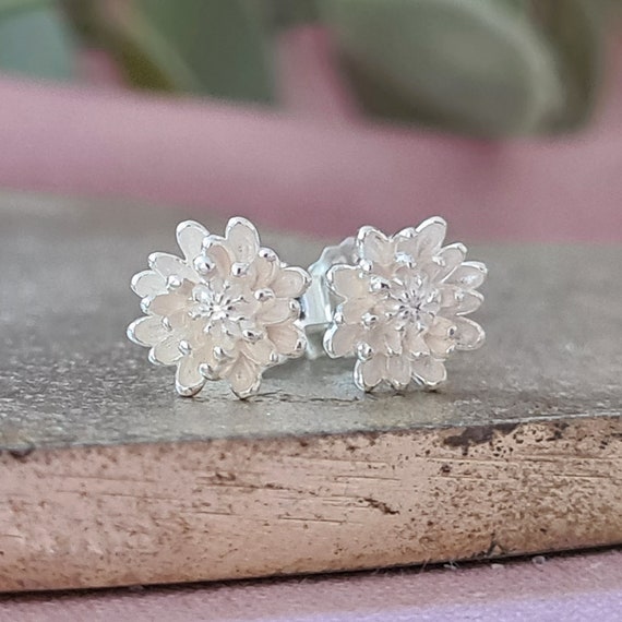 Chrysanthemum earrings cheap