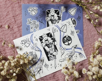 Horizon Zero Dawn flash sheet print