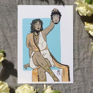 Medusa with the head of Perseus print